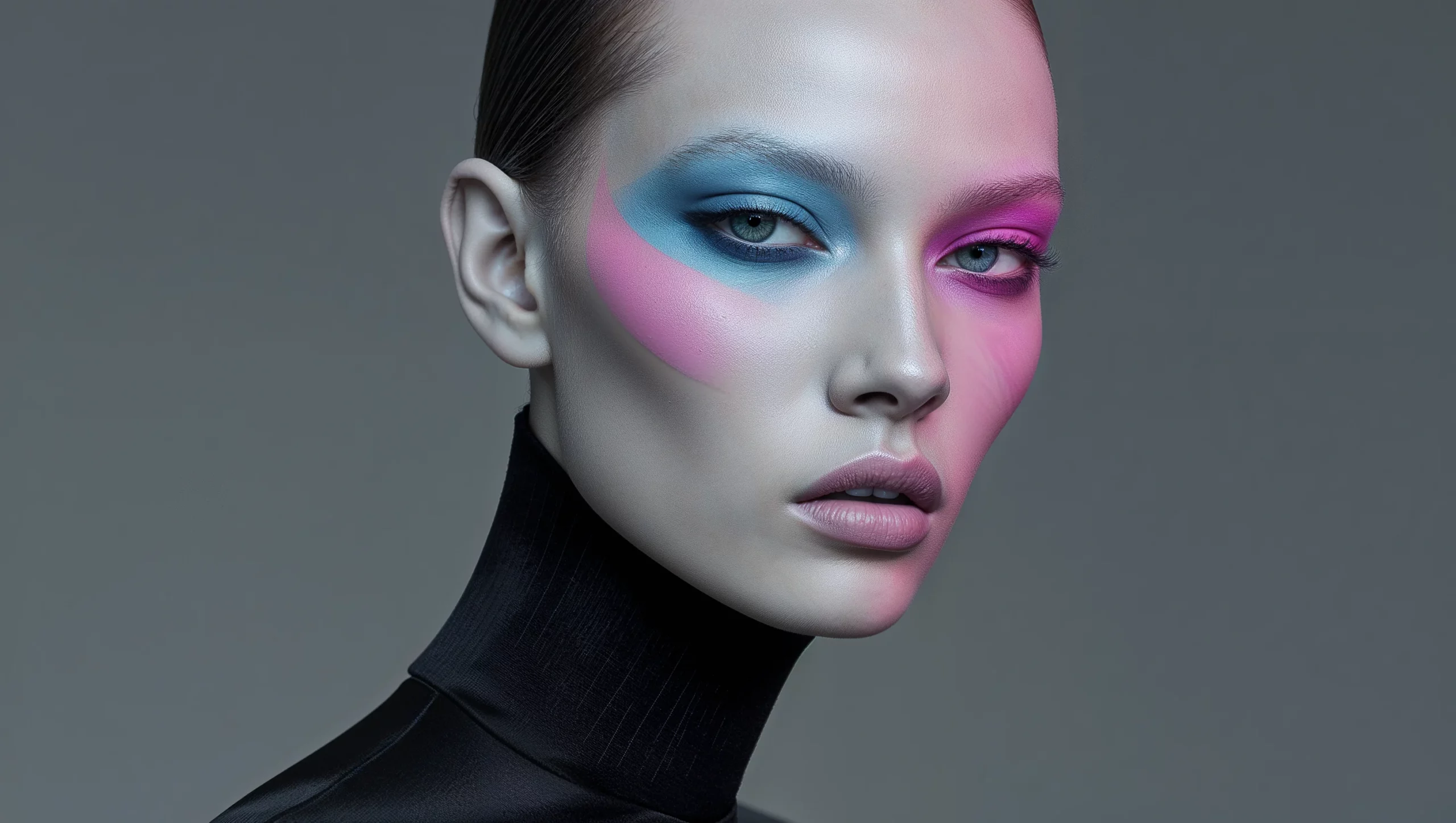 Marc Antoine Harmeau Portrait Evelyne nosh Beauté contraste Hommage à Bacon copie