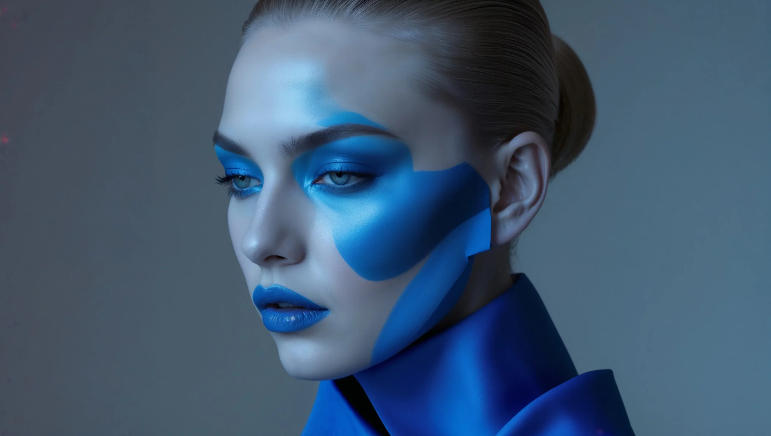 Marc Antoine Harmeau Tous droits reservé réinterprétation de Femme à la collerette Pablo Picasso, période bleue 2