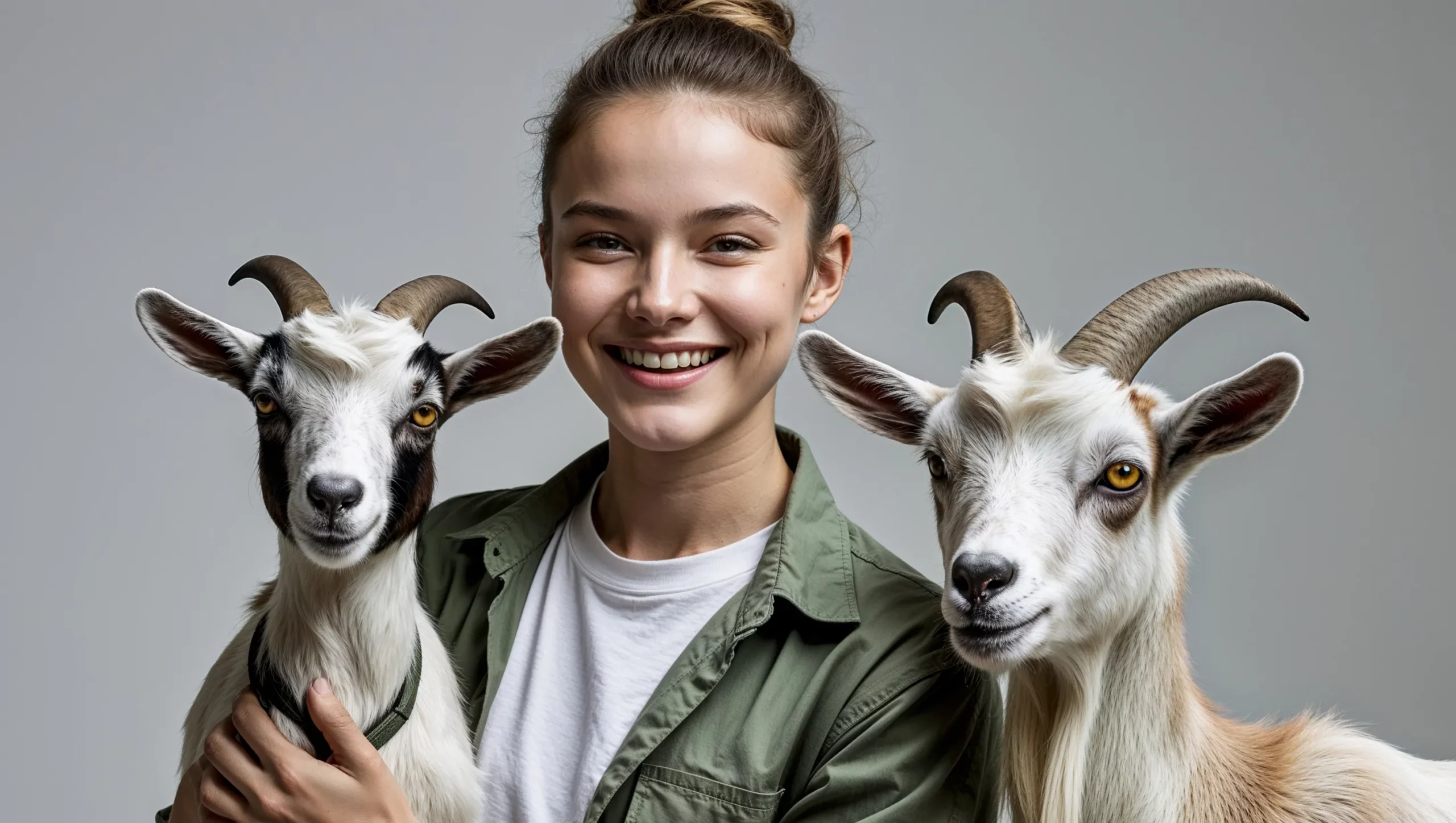 Portraits Eleveur Salon de l Agriculture VOGUE Photographe Marc Antoine Harmeau L eleveuse de Biquette Julie De Mechin . Tous droits réservés 2019 lucie Bergère de Biquette